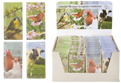 Assortiment de mouchoirs Nature Print