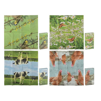 Assortiment de mouchoirs Nature Print