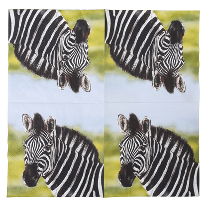 Paper Napkins Zebra 33X33cm