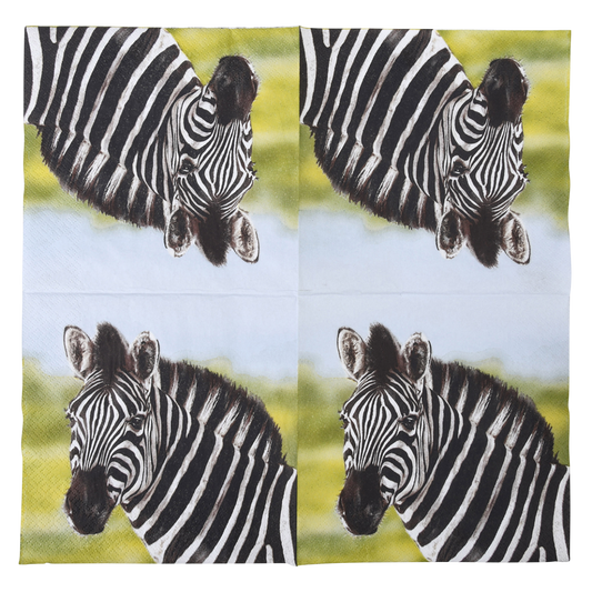 Paper Napkins Zebra 33X33cm