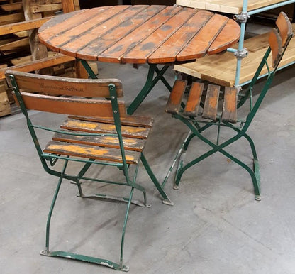 Antique French Large Bistro Set