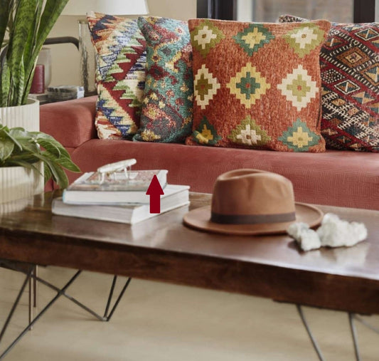 "Coussin tricoté en coton, 30 % de réduction"