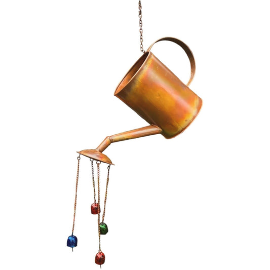 Flamed Watering Can W/Bells Ornament