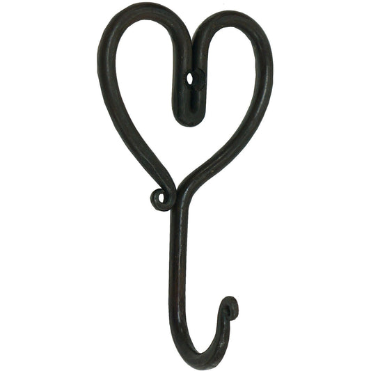 Forged Heart Hook Iron