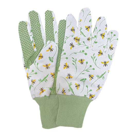 Gants de jardin avec imprimé d'abeilles