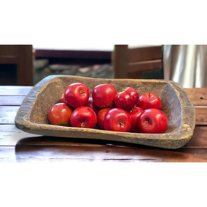 Bol à pâte en bois vintage, la taille peut varier