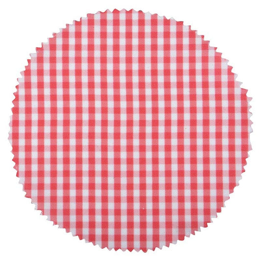 Red/White Checked Jar Covers