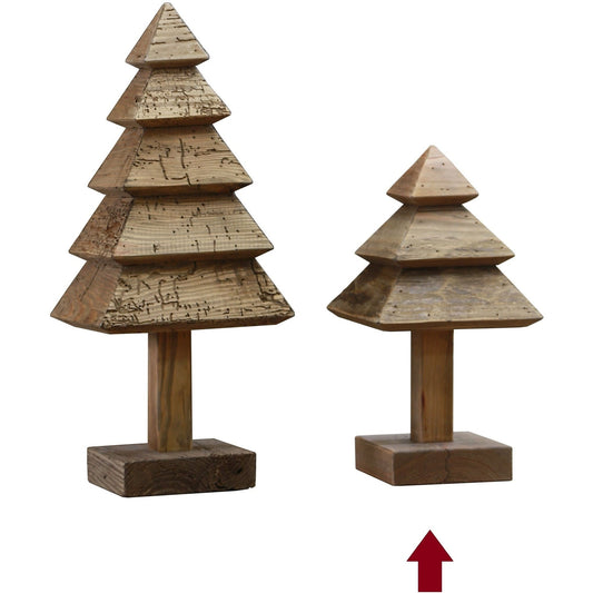 Sapin de Noël en bois de pin récupéré, moyen