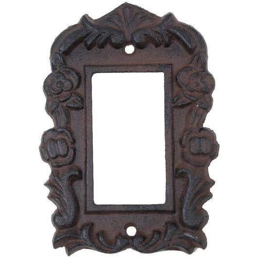 Tori Light Switch Cover Guard, plaque de couverture rustique pour interrupteur simple, marron