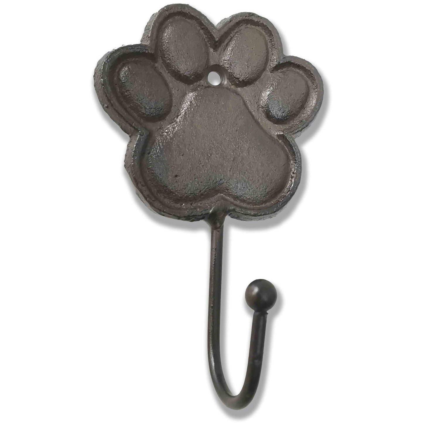 Paw Hook, Cast Iron, Brown