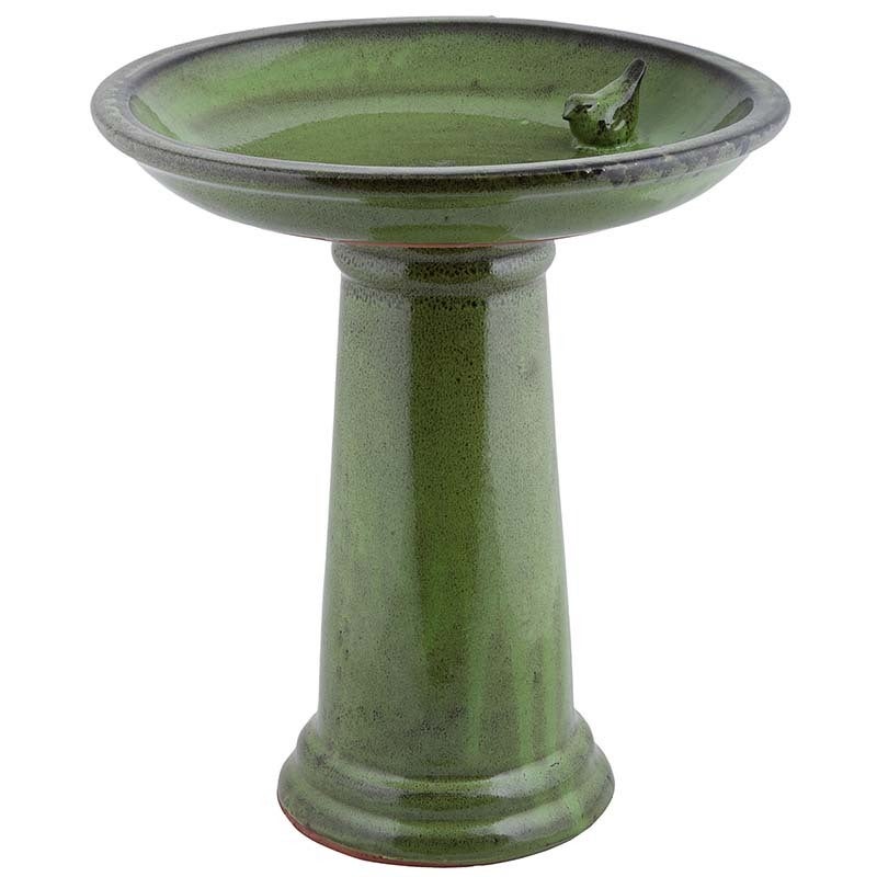 Bird Bath Green On Foot