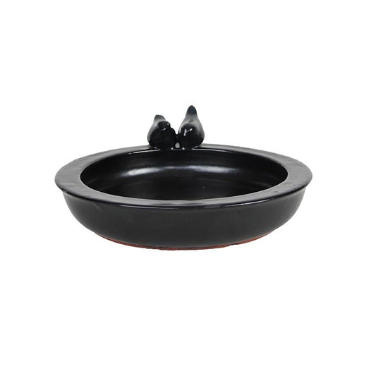 Antracite Round Bird Bath