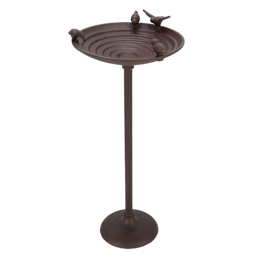 Cast Iron Birdbath On Pole