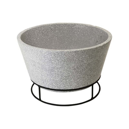 Ceramic Firebowl Concrete Look