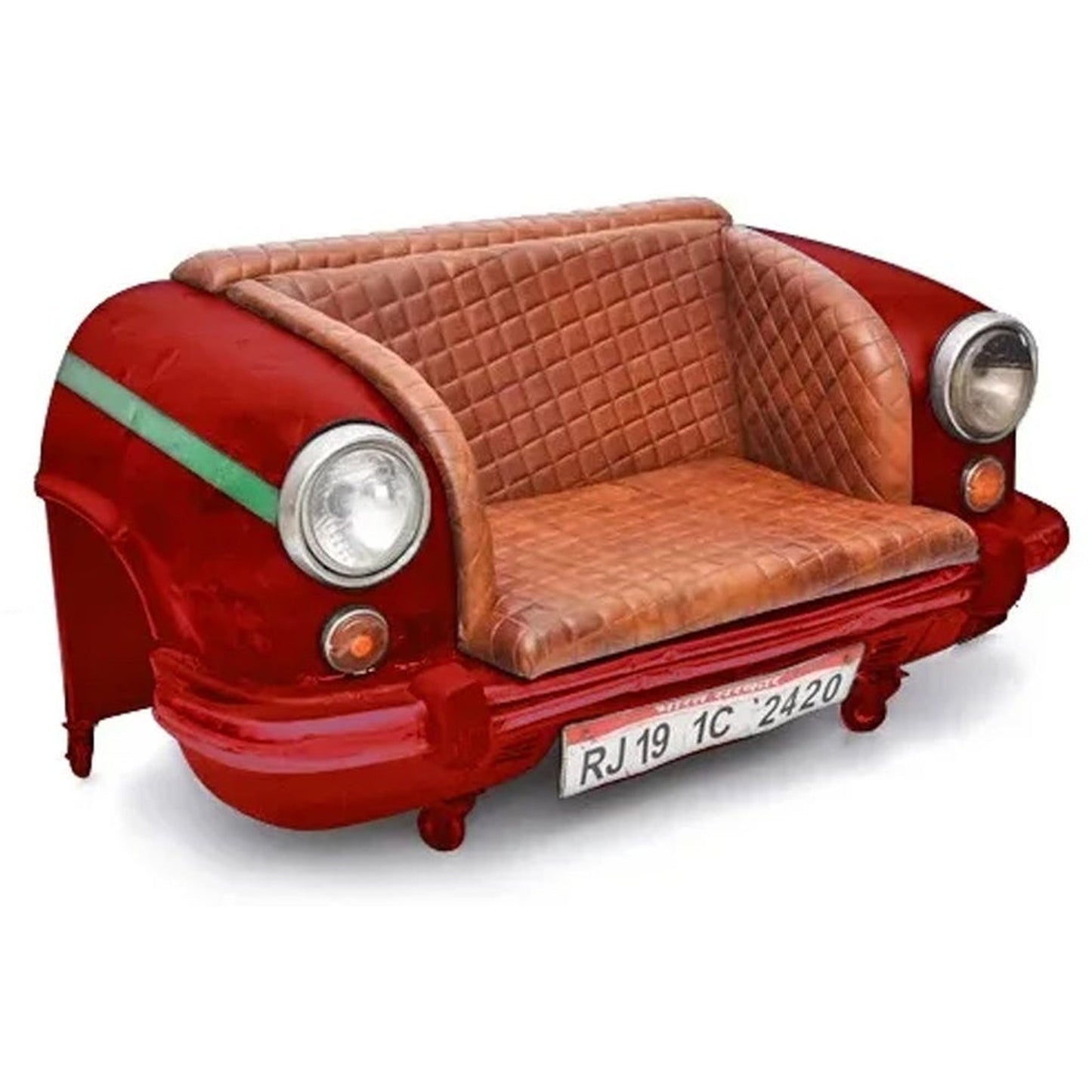 Recycled Ambassador Car Sofa, Red