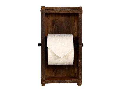 Wooden Brick Mould With Toilet Paper Holder