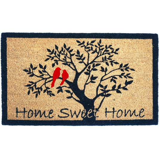 "Paillasson,""Home Sweet Home"", naturel, 18x30in, 20% de réduction"