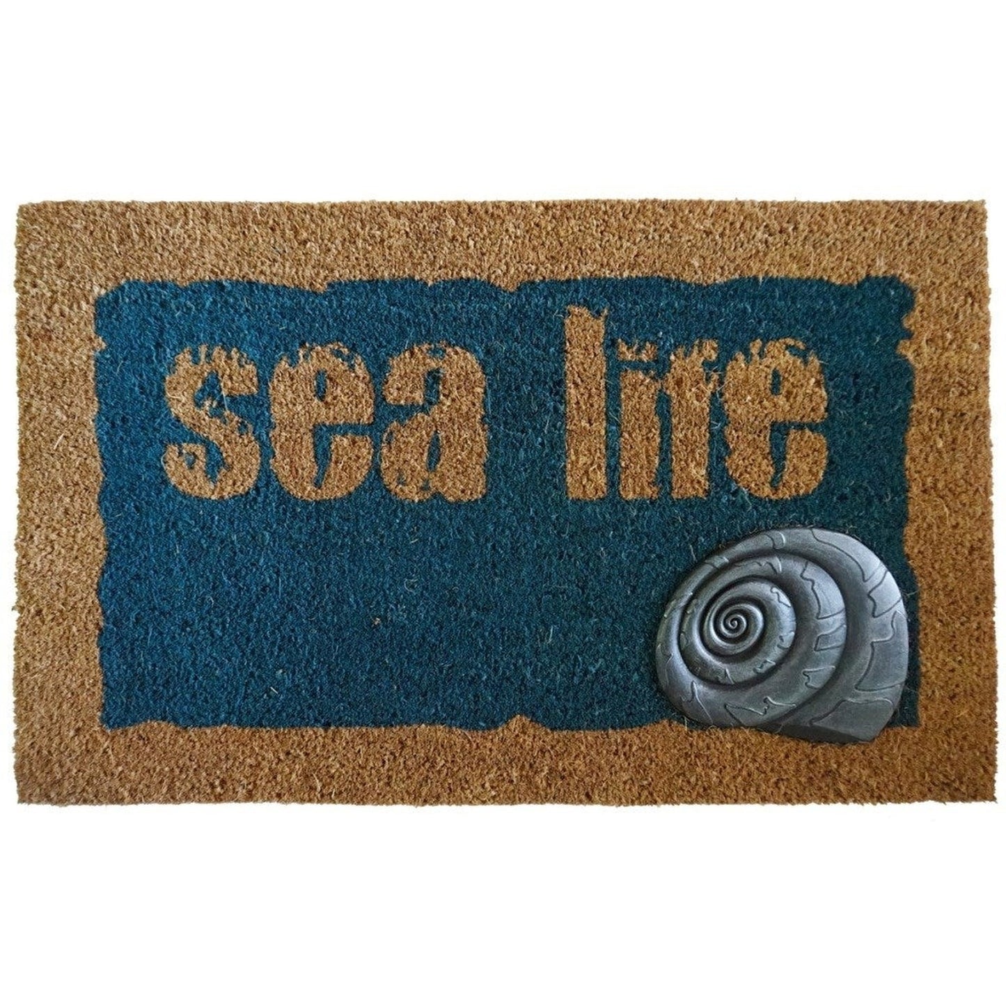 Sea Life Doormat Blue/Nat