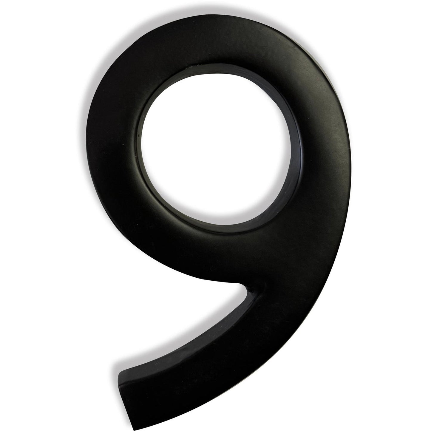 Magnetic Aluminum House Number #9, 4 in, Black, Last Chance