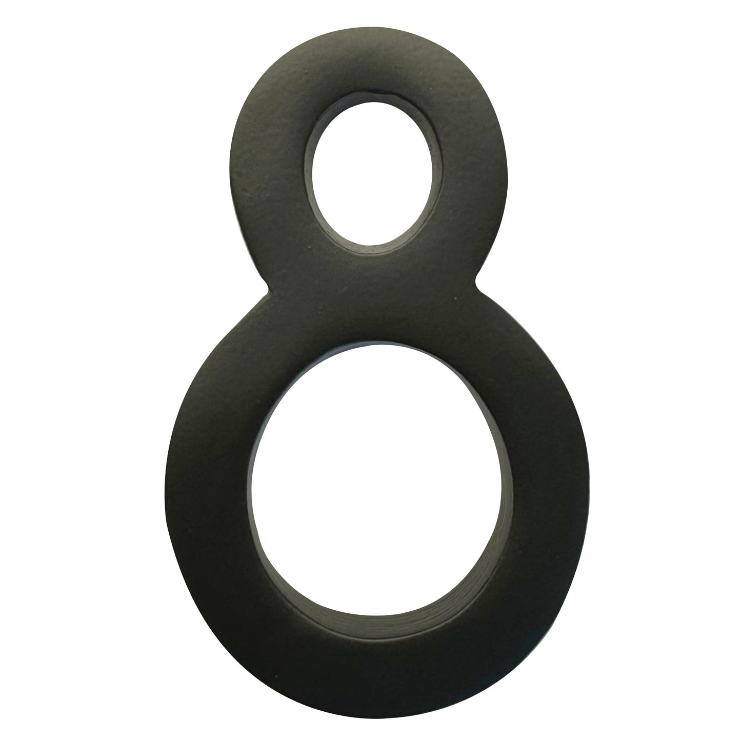 Self Adhesive Aluminum Number 8, 4 inch, Black