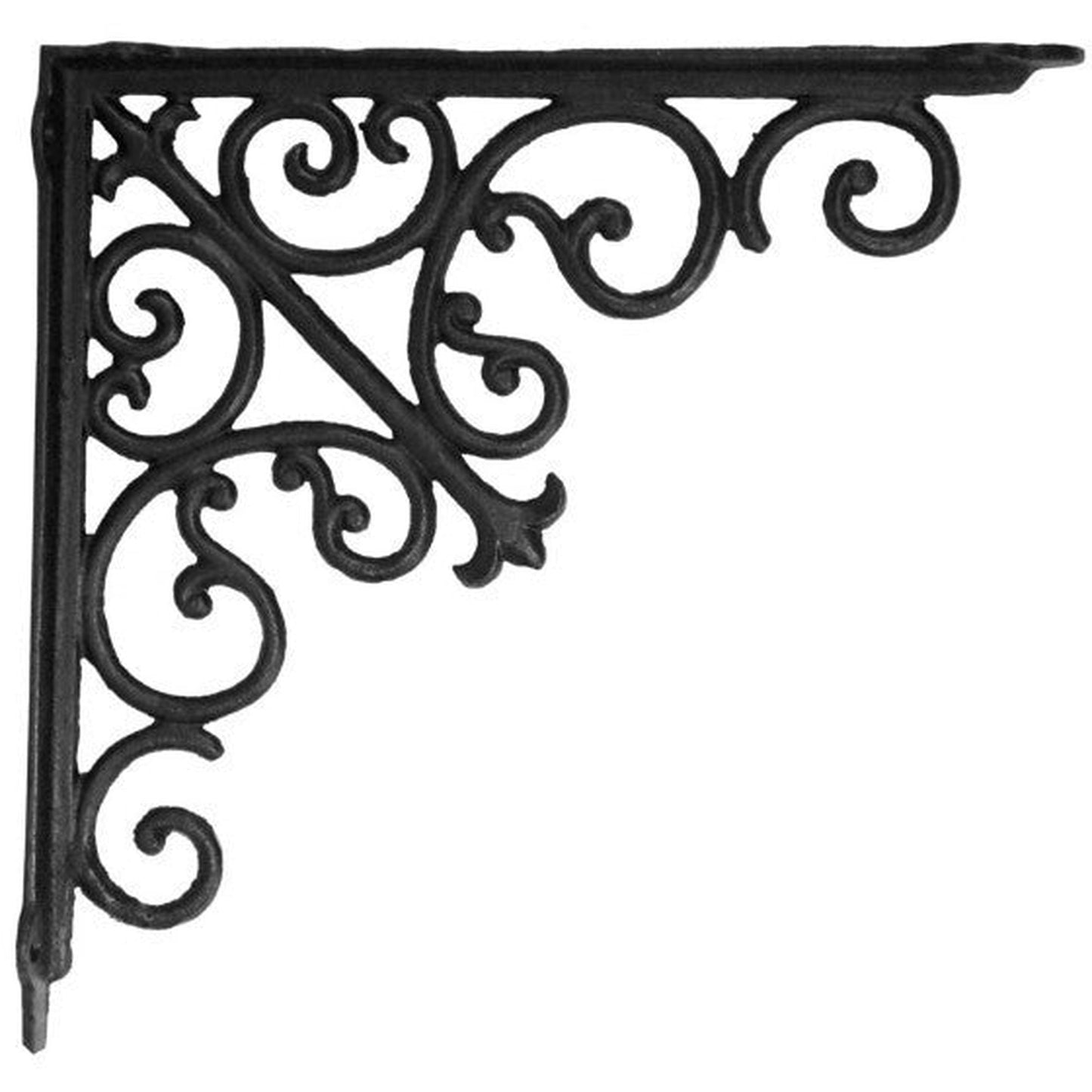 Victorian Shelf Bracket, Medium, Black