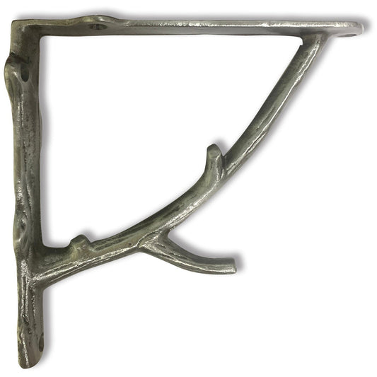 Branch Bracket, Small, Antique Metal