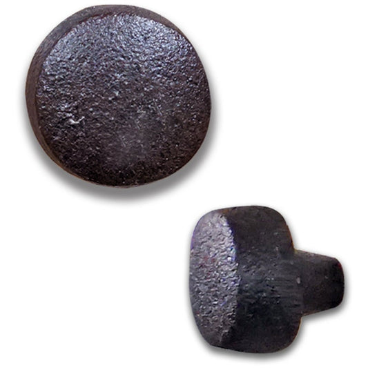 Bouton d'armoire rond en fonte, boutons rustiques pour tiroirs et armoires, noir