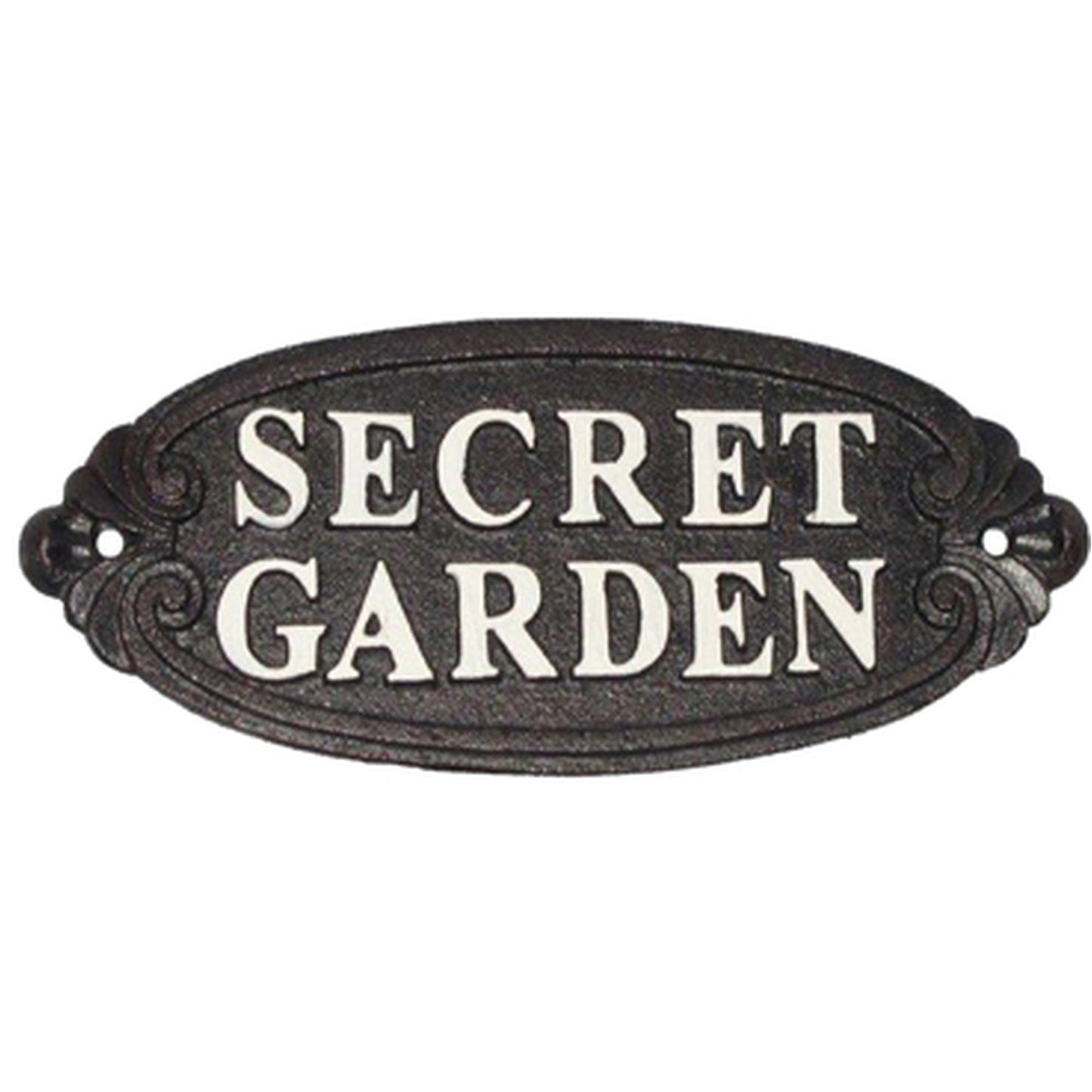 ~jardin secret~ enseigne en fonte