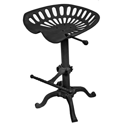 Tabouret de siège de tracteur noir