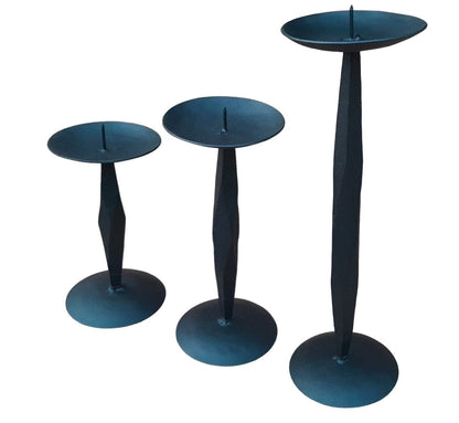 Cast Iron Candle Stand, Set of 3