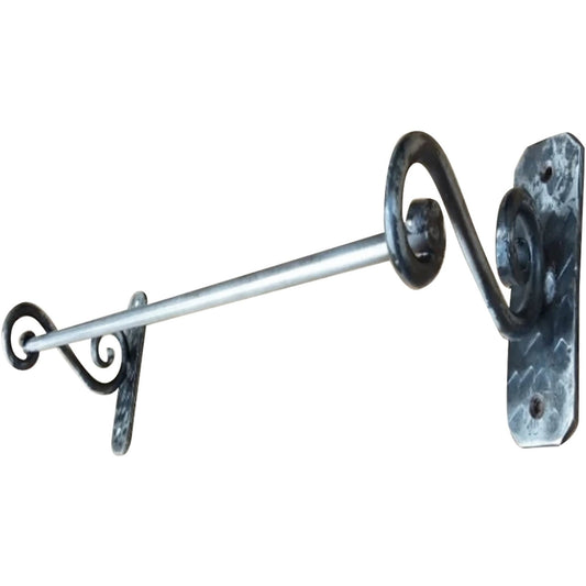 Forged Hand Made Towel Rod, Antique Metal