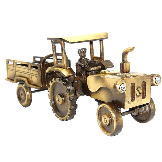 70% Off, Brass Table Decor Tractor