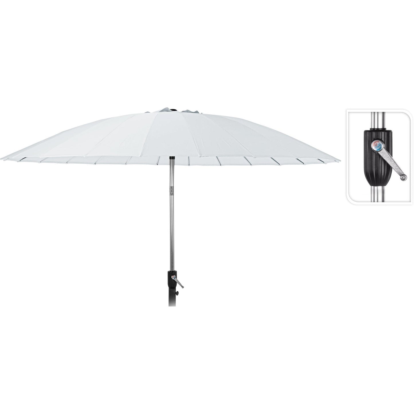 "Nola Parapluie Shanghai 270cm Blanc, 25% de réduction"