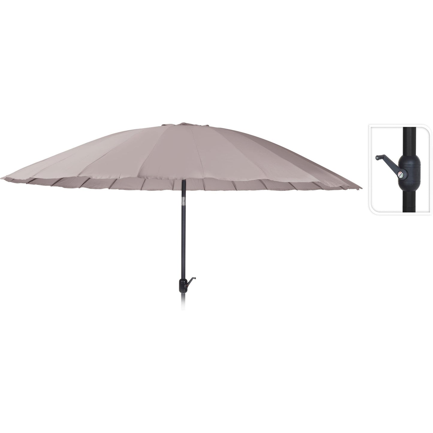 "Nola Parapluie Shanghai 325cm Taupe, 25% de réduction"