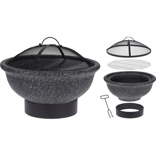 60% Off, Fire Bowl Round, Mgo Body With BBQ Rac