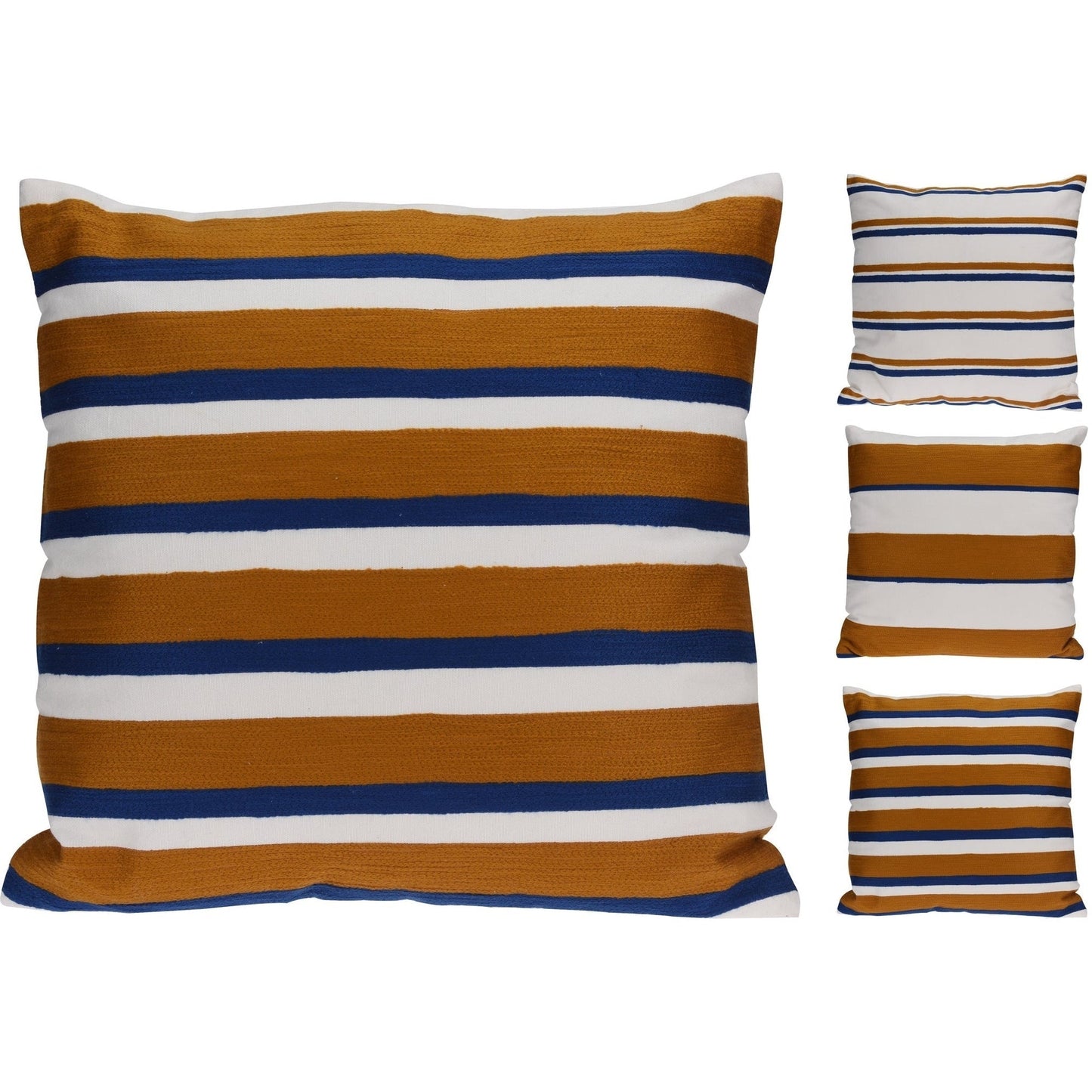 Stripe Cushion 45X45Cm, 3 Assorted