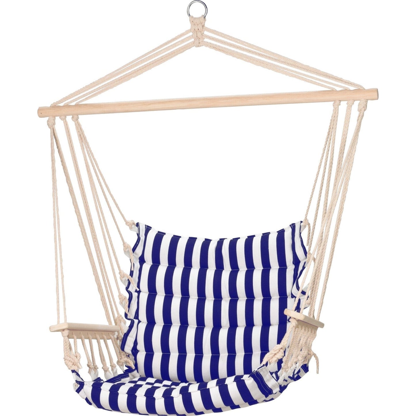 Hammock With Cushion, 2 Ass.(White/Dark-Grey)