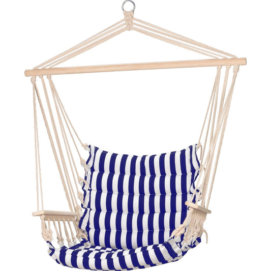 Hammock With Cushion, 2 Ass.(White/Dark-Grey)