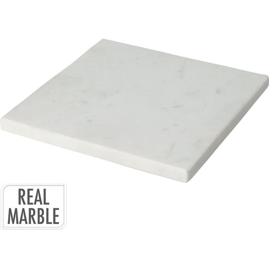 Marble Board, Square, In White Color.