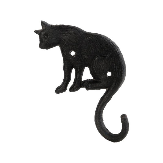 Jook de queue de chat en fonte, crochets muraux rustiques pour accrocher à l'intérieur ou à l'extérieur, simple