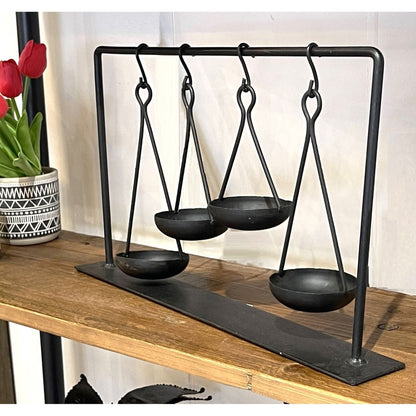 Vintage Hanging 4 Candle Stand