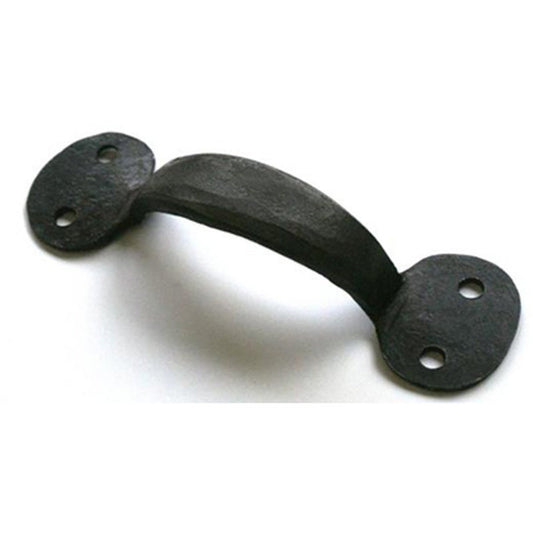 Poignée de porte demi-taille Penny, poignée en fonte rustique pour armoires et tiroirs, noir