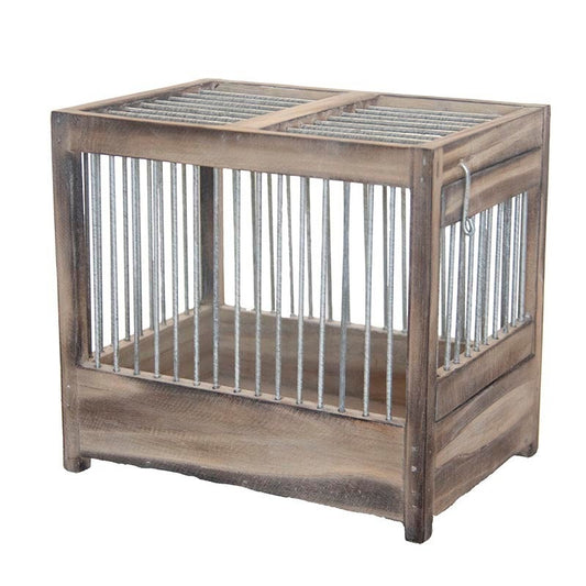 Cage à oiseaux en bois L