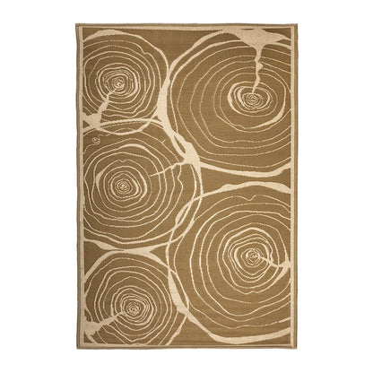 Tapis en bois rectangulaire extérieur