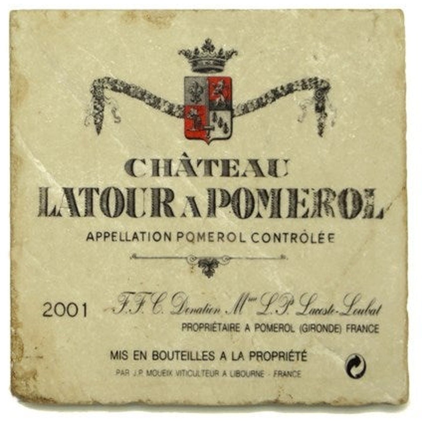 LATOUR A POMEROL Set/4 Dessous de Verre