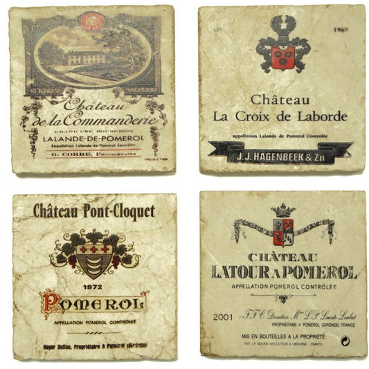 Pomerol Series Set/4 Coasters