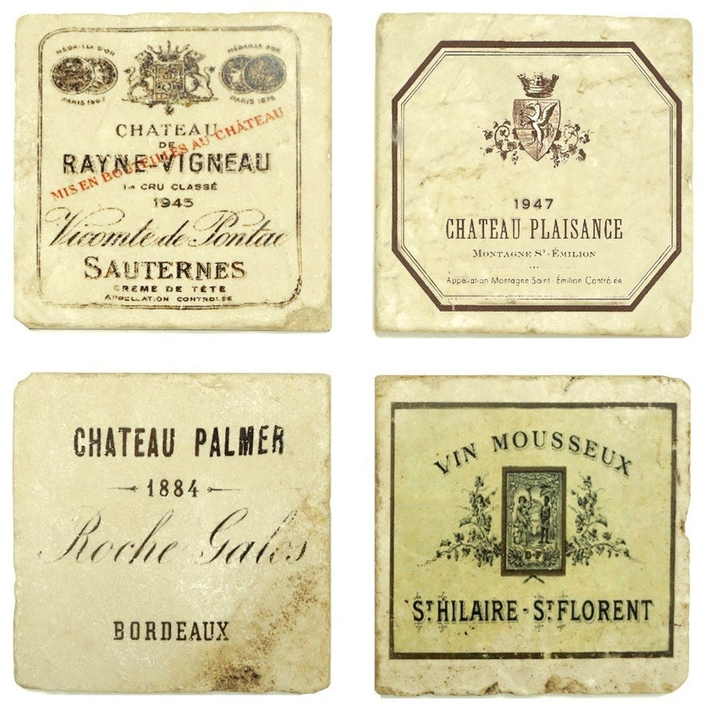 Vintage Wines Series Set/4 Coa