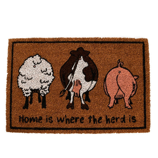 Home Is Where The Herd Is Paillasson