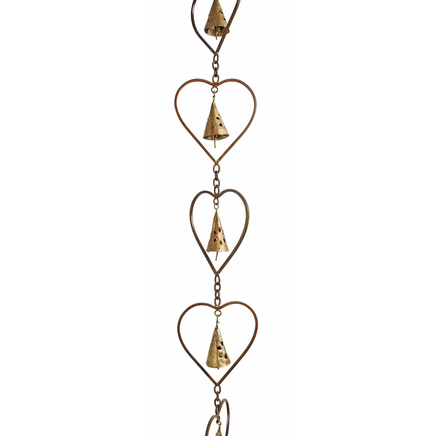 Flamed Heart w/Bell Rain Chain, 20% Off