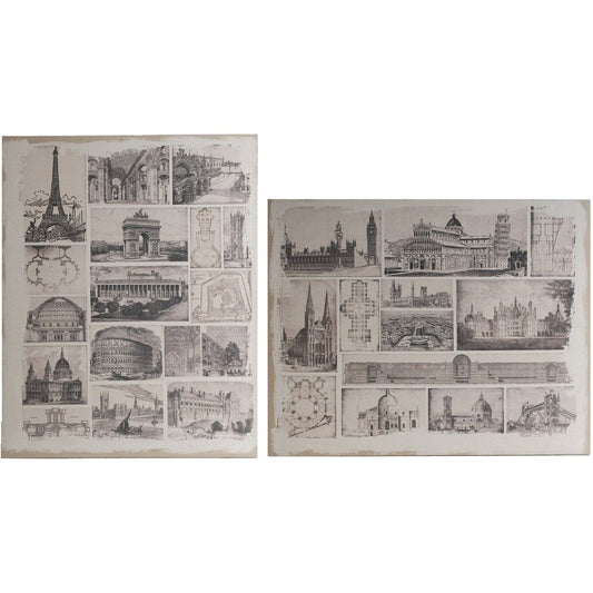 40% Off, Architectural Travels Canvas Print, Set Of 2